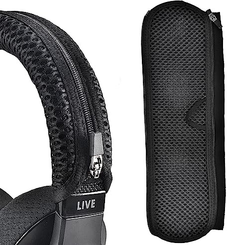 ZLiT Ersatz-Kopfband-Abdeckung für Sony WH-1000XM5, Kopfbandkissen, Schutzabdeckung für Sony WH-1000XM5 für JBL Tune Live Stirnband (schwarz)