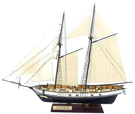 Generic Schiffsmodell Holzsegelboot Holzmodellbau - Holzschiffmodellbausatz - Segelboot - Klassisch, Traditionell - Erwachsener - Unisex - Nicht zusammenklappbar