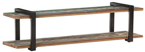 TJROO Mobile Porta TV Multicolore 160x40x40cm Legno Massello di Recupero Tavolino Televisione Consolle TV Mensola per TV Mobile TV Vetrina Mobile TV Basso Tavolino Porta TV Mobile Salone