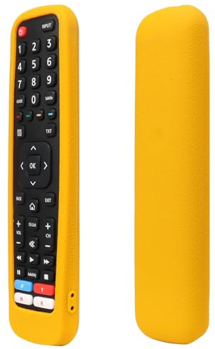Funda Protectora de Silicona para Hisense Mando a Distancia, EN2X27HS EN2BI27H EN2BO27H EN2A27, Funda Mando para Hisense, Antideslizante, A Prueba de Golpes, Lavable (Orange)