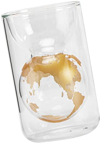 LABRIMP Luxurious Glass Cup for Milk Drinking Bar Beverage Design and Heat-Resistant Feature