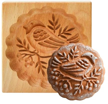 Keksformen Aus | Holzbackformen| Backform Aus Model Backform Ausstechform Aus | Backform Tierform| Keksformen Cookie Mold Cutter Presse Prägeform Ostern Backwerkzeug(B)