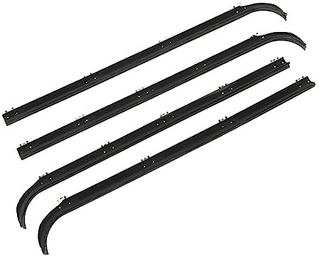 Yctze Joint de Garniture de Fenêtre en Feutre de Balayage, 4 Pièces, Caoutchouc Anti-poussière, Réduction du Bruit, Remplacement pour 4 Pièces