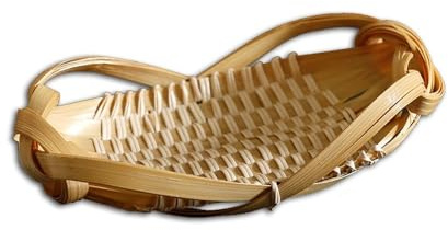 Bamboo Sea Ciotole per la frutta, Piatto da modellare di arachidi di bambù Piatto di frutta di arachidi Puntelli di stoccaggio Cesto di frutta Cesto di bambù Ciotole per la frutta da tavolo(Small)