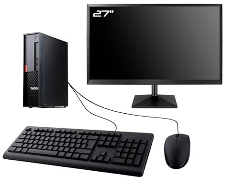 PC Lenovo P330 SFF Display 27 Intel I5-8400 RAM 32GB SSD 480GB WiFi W11 (ricondizionato)