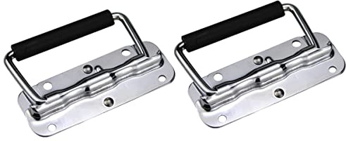 Tirador Plegable de Acero Inoxidable Resorte , 2 Piezas para Puerta