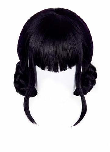 Topcosplay Parrucca lunga rossa rosa da donna con coda di cavallo anime cosplay Halloween accessorio costume (Viola Scuro)
