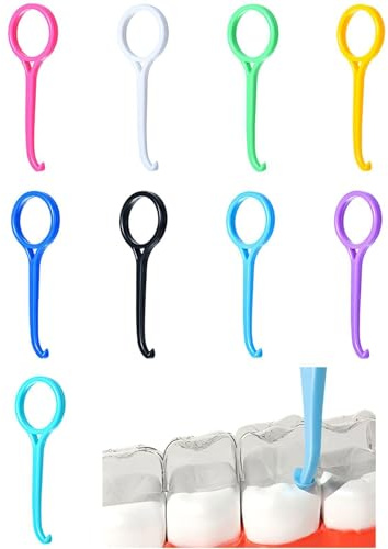 JDNFKG 9 Pezzi di Invisibile Bretelle Estrattori, Bretelle Strumenti di Rimozione, Cura Dentale Accessori, Estrattori di Plastica.