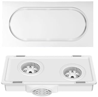 GLigeT Hogar Extractor de aire ultrafino de 9 cm con motor dual de cobre puro, silencioso y de bajo decibelio for baño. Cocina