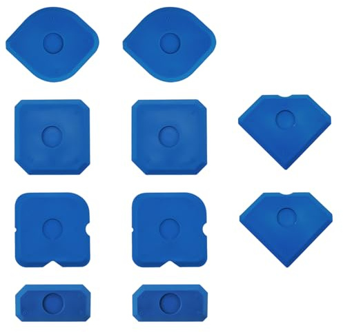 10PCS Silicone Caulking Tool, Portable Silicone Tool, Durable and Reusable Sealant Finishing Smoothing Tools, Multi-Edge Silicones Sealant Applicator Tools,for Bathroom Floor Window Sealing Sink Joint