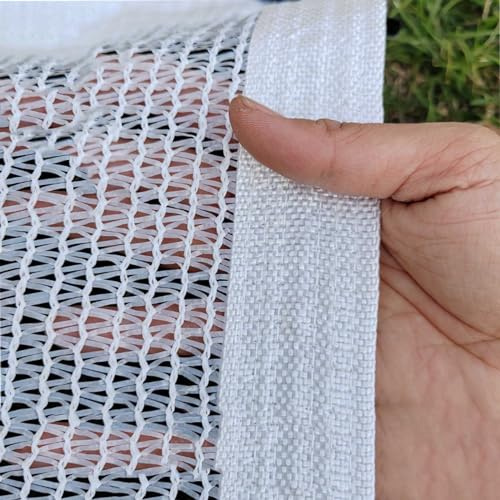 White Shade Cloth Greenhouse Sunblock Shading Net Heavy Duty Shade Fabric 1x2.0 m 3×5.0 m 3x6.0 m 4×5.0 m 4×6.0 m 5×5.0 m Shade Tarp Cover for Outdoor Patio Carport Garden(3.3x6.6ft=1x2.0 m)