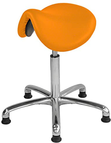 Sport-Tec Sattelhocker Exklusiv mit Polster und Gleitern, Rollhocker, Arbeitshocker