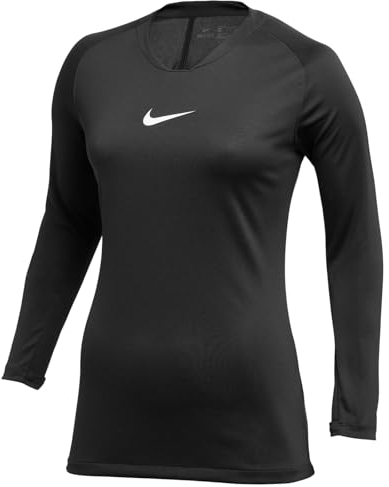 Nike Mädchen W Nk Df Park 1stlyr JSY Ls T-Shirt, Black White, L EU
