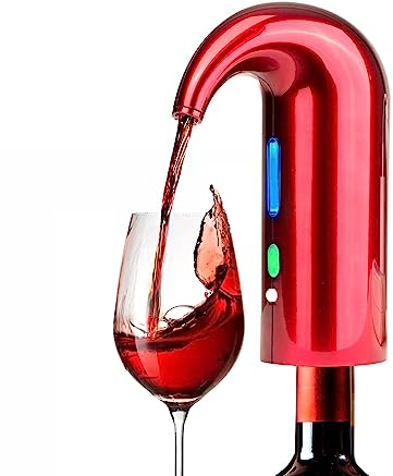 Verbesserte Version: Elektrischer Weindekanter, Rotweinbelüfter, schnelle Oxidation, intelligenter automatischer Weinbereiter, Geschenk für Familienfeiern
