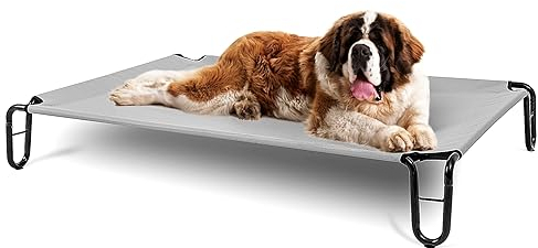 BestVida Elevated Dog Bed (Large, Grey)