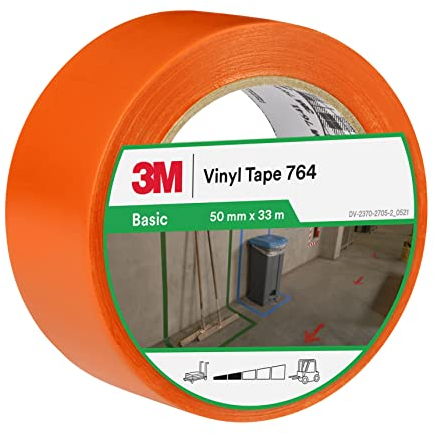 3M Nastro in vinile multiuso 764I arancione, 50 mm x 33 m