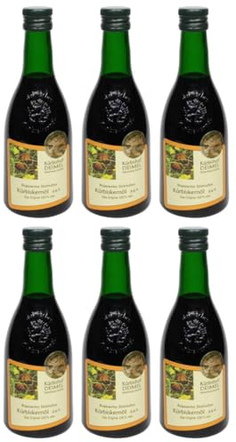 Kürbishof DEIMEL Steiermark/Austria - Pacchetto risparmio 6 x 500 ml di olio di semi di zucca - Con garanzia di origine - Direttamente dal produttore -Premio annuale
