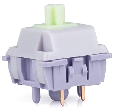 EPOMAKER Wisteria 39gf Mechanische Tastatur Schalter Set, 30 Stück Lineare Schalter, 5 Pin Factory Lubed Mit POM PTFE Schaft, 20.4mm Feder, Kompatibel Mit MX Keycaps für Gaming Tastatur DIY