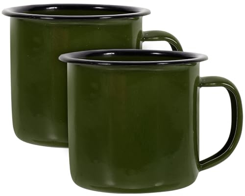 Gogogmee 2Pcs Vintage Shot Glass Coffee Camp Mugs Wine Glasses Enamel Mug Pottery Coffee Mug Party Supplies Mugs Household Milk Mug Wine Cup Home Accessory Iron Afternoon Tea 6cm Travel