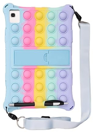 Compatible con Teclast T40 T40S M40 Plus Pro 10,4 2021 Funda de Silicona Suave for niños T40 5G T50 anticaída Phablet Fundas con Soporte(Color:Skyblue,Size:For Teclast T40 5G)