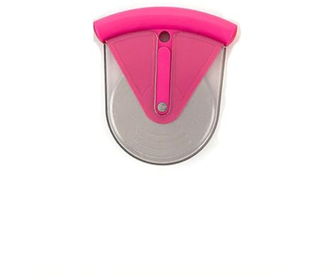 Pink Stainless Steel Pizza Cutter with Protective Cover Non-Stick Pizza Slicer Cutter Wheel for Kitchen, Bakery, Restaurant