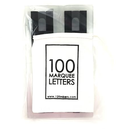 5 INCH MARQUEE LETTERS (Black)