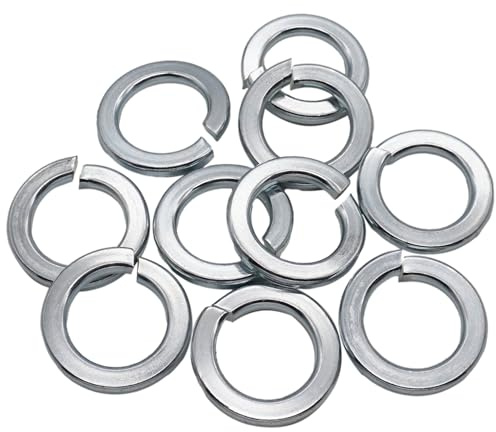 SKIR'CO (10 piezas) Arandelas de seguridad con resorte DIN127 galvanizadas M24, arandelas de metal, arandelas de seguridad con resorte dividido