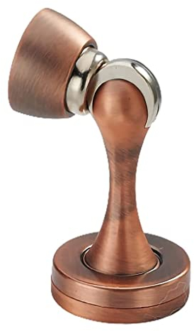 Türstopper, Bodentürstopper for Sockelleisten, an der Wand montierter Metalltürverschluss, Schrauben for Türhalter zur Wand- oder Bodenmontage, Tür offen halten, magnetischer Türverschluss (Farbe: Gol