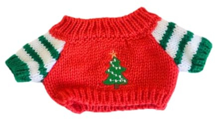 Sharplace Puppenkleidung Puppenpullover Accessoire Bequeme süße Dekoration Anziehen Dekorieren 20cm Anhänger Puppen Puppenoberteil Puppenbekleidung, Rot