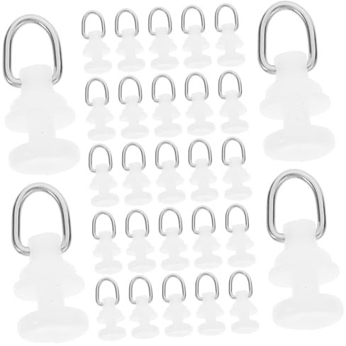 GETAJGHSD 50stücke Vorhangschienen Rollengleiter Aus Geräuschlose Vorhanggleiter Für Einfache Installation Robuste Vorhangrollen Für Sanftes Gleiten Weiß