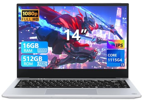 15,6 Pollici PC Portatile Core i9-11900H, Win 11 Notebook 16GB RAM 512GB SSD, Gaming Laptop Iris Xe GPU, 1920 * 1080 IPS Schermo, Sblocco Impronta Digitale, Tastiera Retroilluminata, Type-C/RJ45