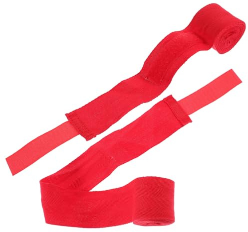 HANABASS 2rotoli Fascia da Boxe in Cotone Traspirante per Protezione Polso e Mano Adatta Sport Come Boxe Fitness e Taekwondo Resistente e Confortevole per Uso Prolungato