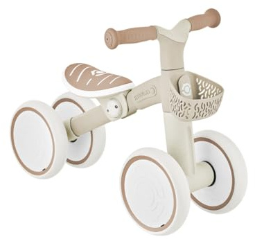 Globber Vélo d'équilibre pour l'apprentissage de la Marche - 12 Mois à 3 Ans - Garantie 2 Ans (Noix de Coco)