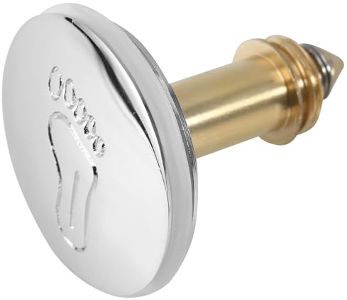 NAMOARLY Bathtub Drain Plug Pop-up Sink Stopper 43mm Press Type Bathroom Wash Basin Drain Stopper Replacement for Bathtub and Kitchen Sink Random Style