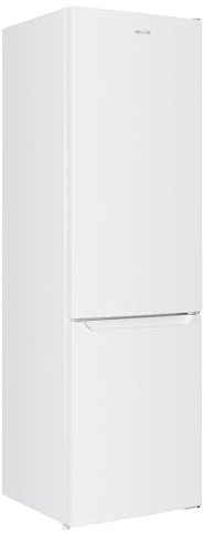 Abode Fridge Freezer 262 Litre Freestanding with Reversible Door, Adjustable Thermostat & Feet 70/30, 180cm High & 55cm Wide, LED Light, White A180FF552E1W (White)