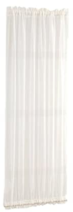 LOVIVER Cortinas de Puertas Blancas Cortina de Puertas Francesas Panel Barra Cortina Cubre, 1 Pieza, W64xL102cm, Individual