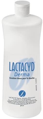 Lactacyd® Derma Émulsion douce pour la douche 1 Litre - Toilette Quotidienne - Nettoie et aide à la fonction protectrice naturelle de la peau - Corps
