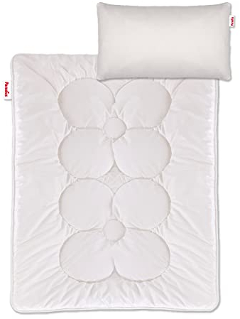 PARADIES Prima Bio Bettenset, Kinderbett 100x135 cm + Kinderkissen 40x60 cm, Öko-Tex Zertifiziert Standard 100 Klasse 1, medizinisch getestet, Atmungsaktives Kinderdecken-Set