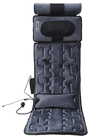 LZTET Comfier Materassino Massaggiante con Calore - Massaggiatore Shiatsu per Schiena con 20 Motori a Vibrazione, Cuscino Massaggiatore Shiatsu per Letto, per Collo e Schiena, Plushgrinding