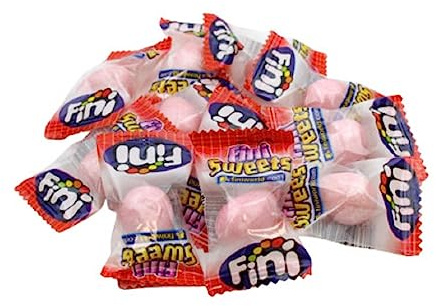 BUSTA DA 50 GOMME DA MASTICARE SFUSE-FINI BUBBLE GUM PANNA FRAGOLA CREAM STRAWBERRY CON SUCCO (PANNA FRAGOLA)
