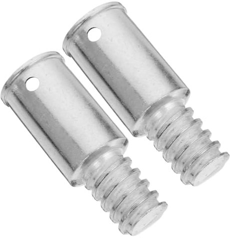 CIYODO American 22mm Threaded Tip Replacement for Broom Handle and Extension Pole, Aluminum Alloy Threaded Handle Tips Set of 2 8 Accessories for Metal Rod Mops and Brooms
