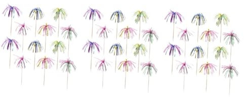 Cabilock 300piezas Palos Desechables De Aleatorios para Decoración De Cócteles y Postres Celebraciones De Verano y
