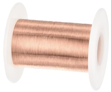 QUARKZMAN 0,05mm Magnetdraht 22967ft(7000m) Emaillierter Kupferdraht Emaillierter Magnetwicklungsdraht 100g 155C für Transformatoren Induktoren