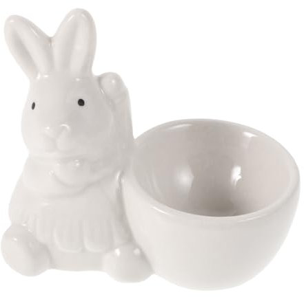 Alipis Porte-œufs Forme de Lapin Décoration Intérieure Mignonne Présentoirs à Œufs Pot Œuf Coquetiers Amusants