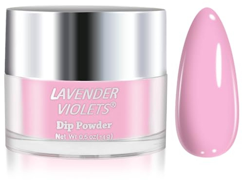 Lavender Violets Pink Dip Powder 14g – French Nail Art & Gradient Designs Long-Lasting Manicure, Salon-Quality Finish | No UV Lamp Needed, Odour-Free for Women Wedding Dating P103