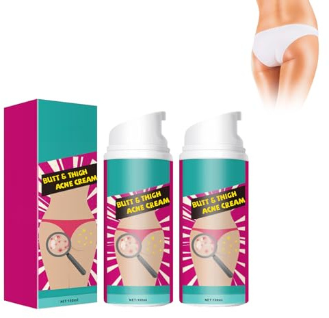 Wonsters 2pc Crème Acné Pour Les Fesses, Crème Nettoyante Acné Pour Les Fesses Et Les Cuisses, Pour Les Nettoyante Boutons Po Anti-Boutons Sur Les