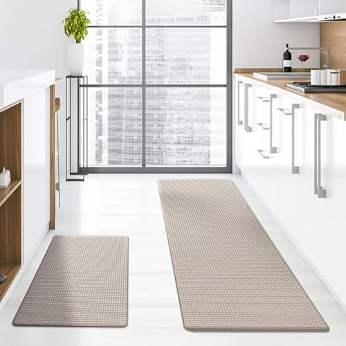 Tappetini da cucina anti-affaticamento, antiscivolo, impermeabili, resistenti all'olio, facili da pulire, in memory foam, per casa, ufficio, lavanderia