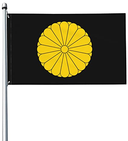 Giappone Imperiale Garden Flag Con 2 Occhielli Bandiere Da Giardino Resistente Alle Intemperie Bandiera Da Cortile Per Esterni Interni All'Aperto 90X150Cm