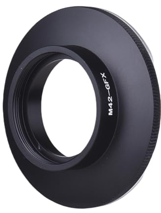 Denash Objektiv-Mount-Adapter, M42-Schraube, SLR-Objektiv auf G-Mount, Spiegellose GFX-Kamera, Manueller Fokus, Aluminiumlegierungsstruktur, Ausgezeichneter Unendlicher Fokus, Stabile