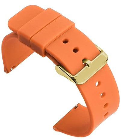 1 st 20 mm klockarmband universalarmband länkarmband handledslampa mjuk for smartklocka(Orange-G)